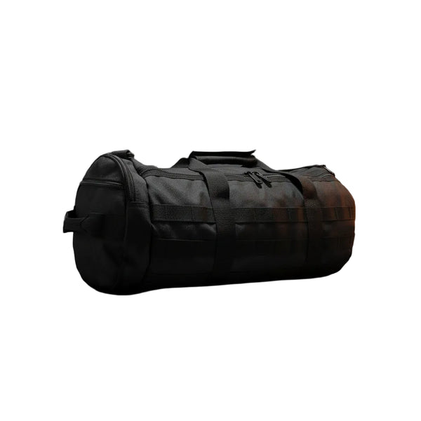 Black duffel bag