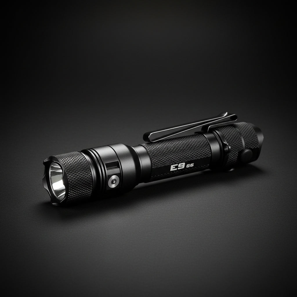 E9 GEN5 Long Throw- 3,000 Lumen  388 Meter  Tactical EDC Flashlight