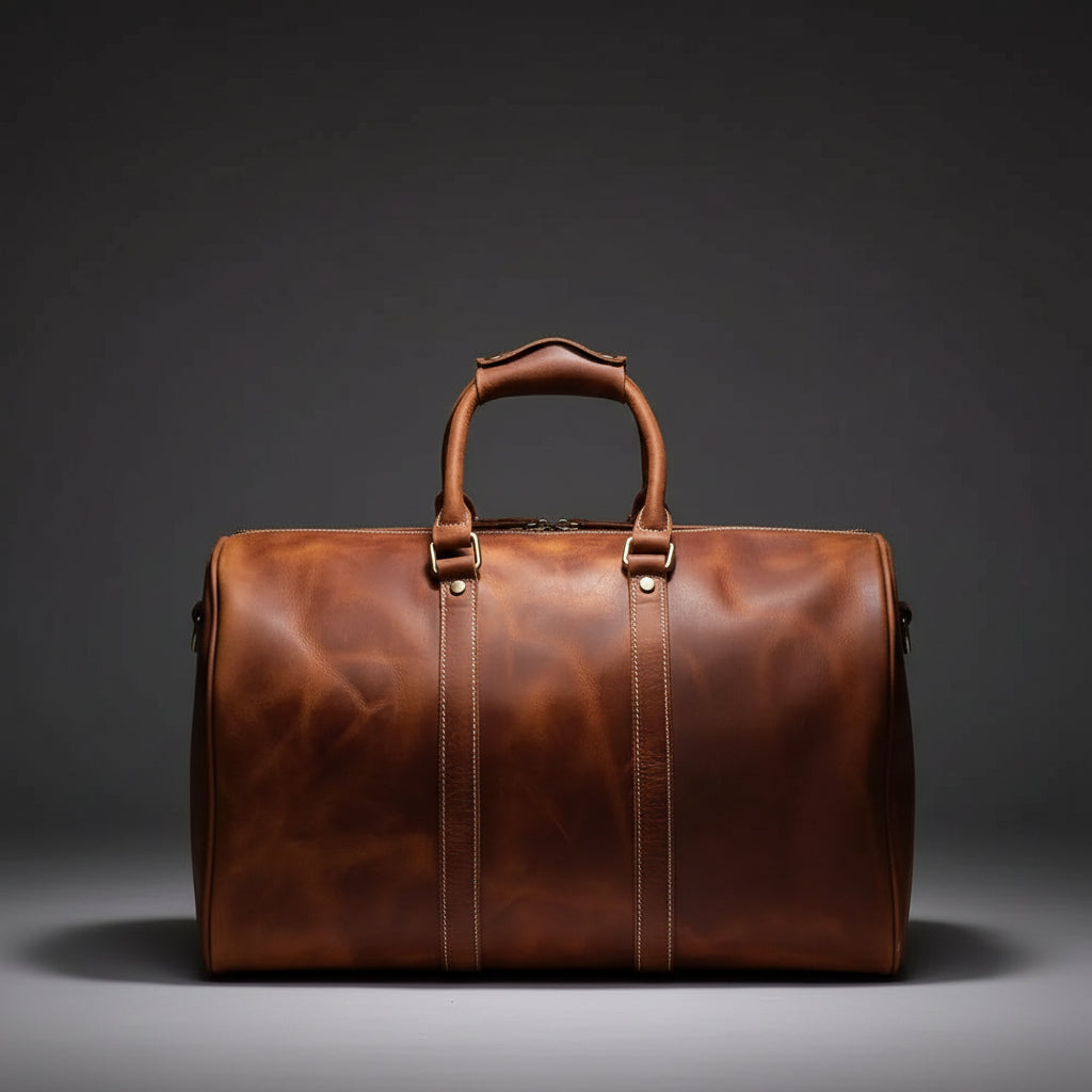 The Brandt Weekender | Small Leather Duffle Bag