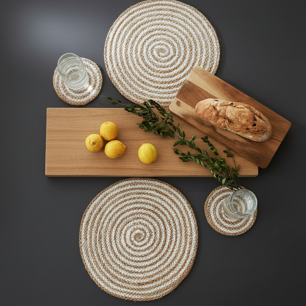 Kata Spiral Placemat - Natural (Set of 4)