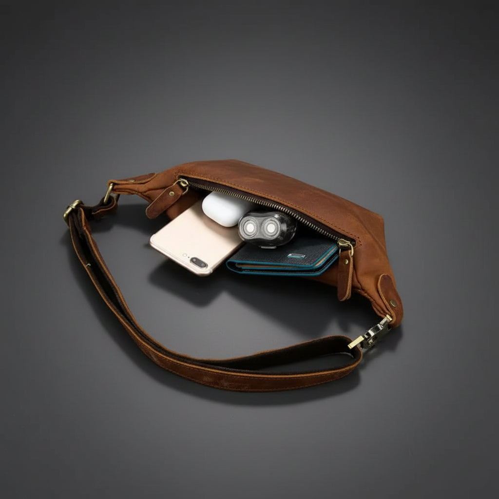 Wagner Leather Waist Bag | Full Grain Leather Fanny Pack
