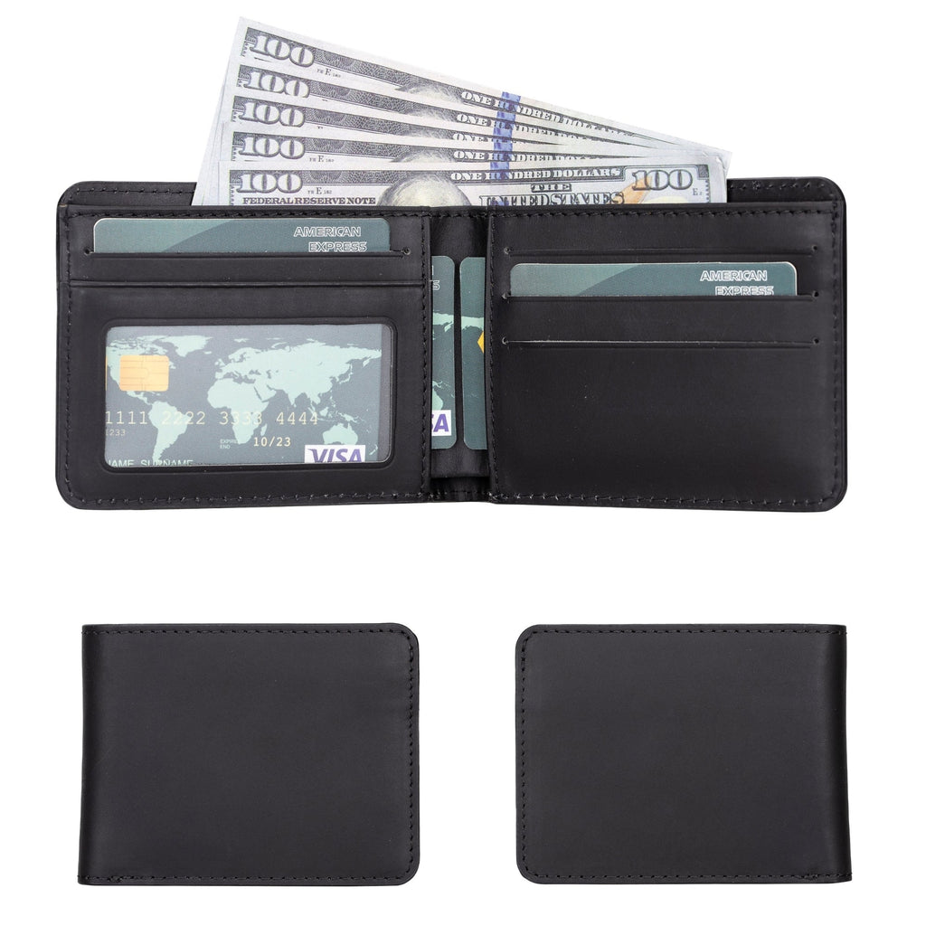 Arvada Handmade Genuine Leather Bifold Men Wallet