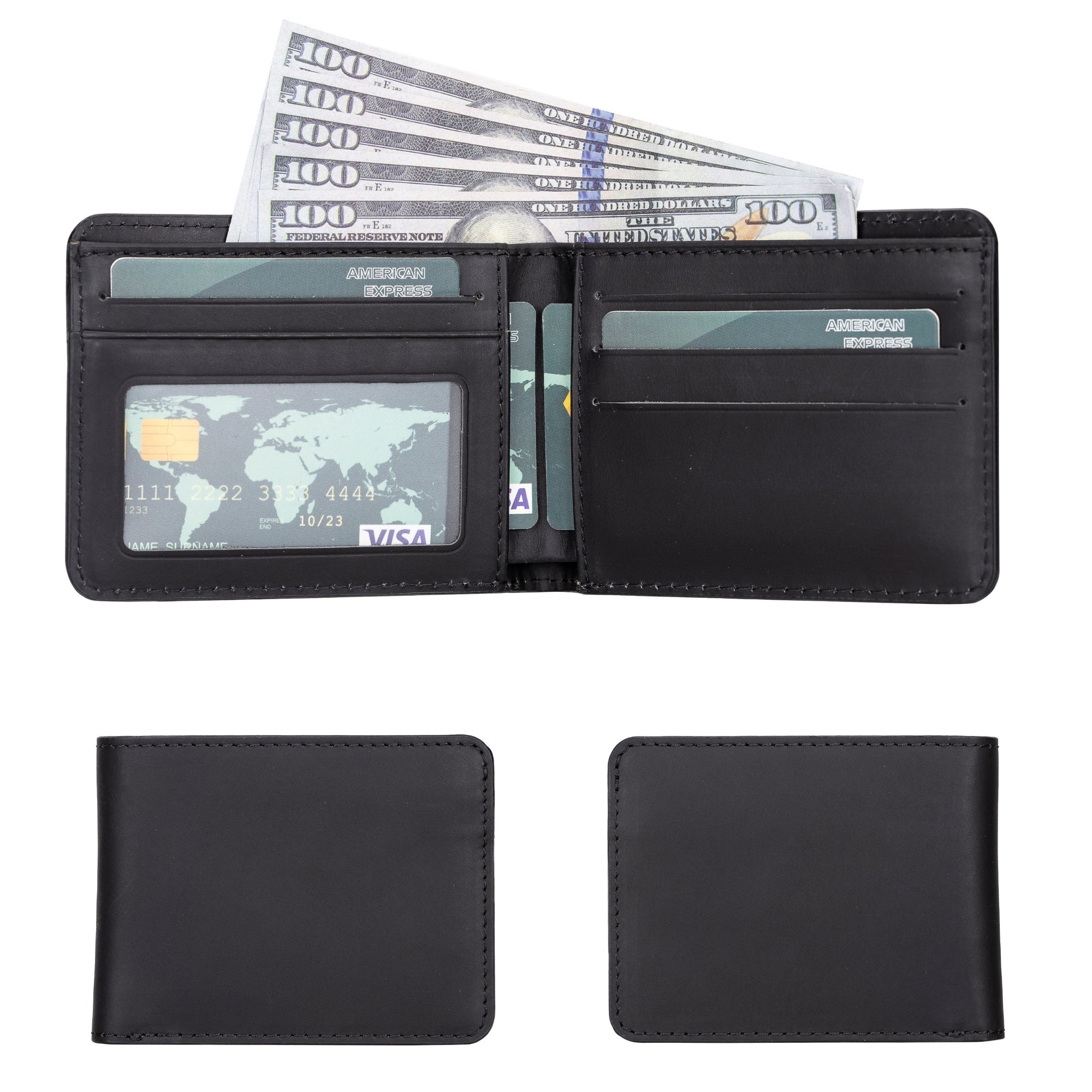 Arvada Handmade Genuine Leather Bifold Men Wallet
