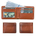 Arvada Handmade Genuine Leather Bifold Men Wallet