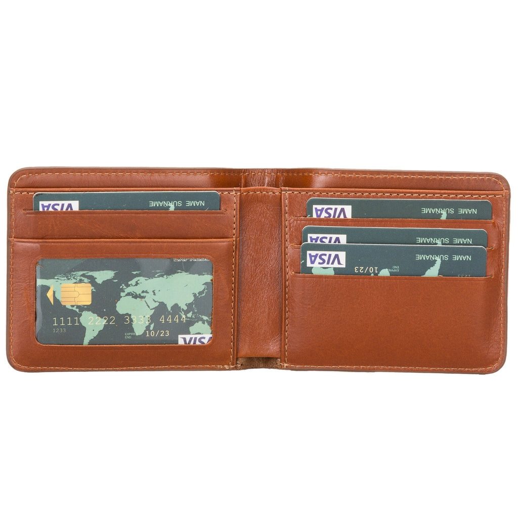 Arvada Handmade Genuine Leather Bifold Men Wallet