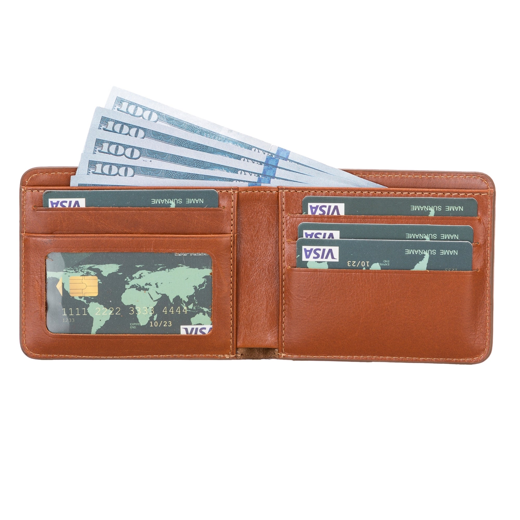 Arvada Handmade Genuine Leather Bifold Men Wallet
