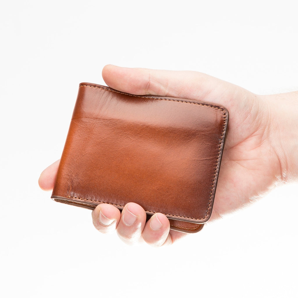 Arvada Handmade Genuine Leather Bifold Men Wallet
