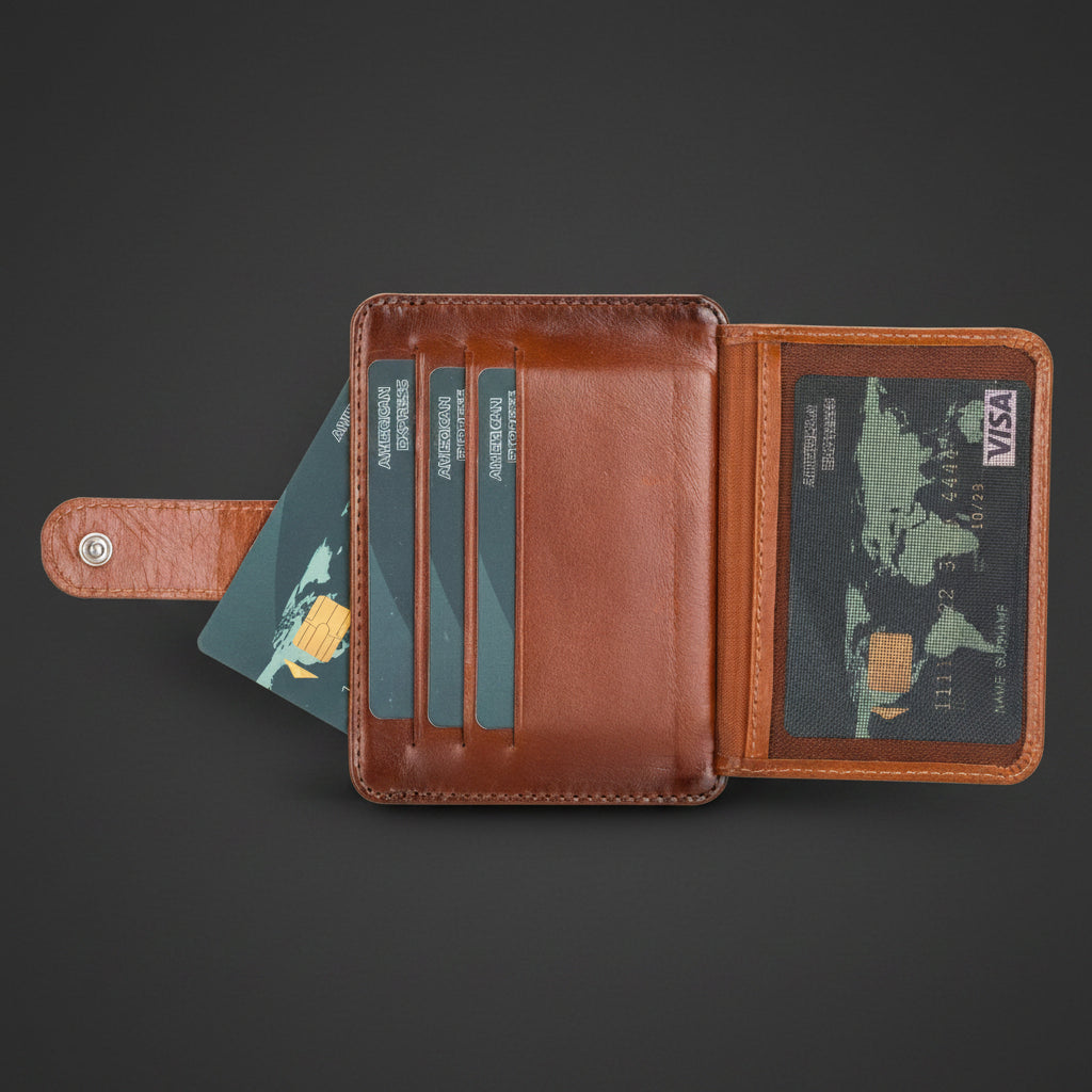 Cortez Handcrafted Leather Slim Wallet with Card Holder