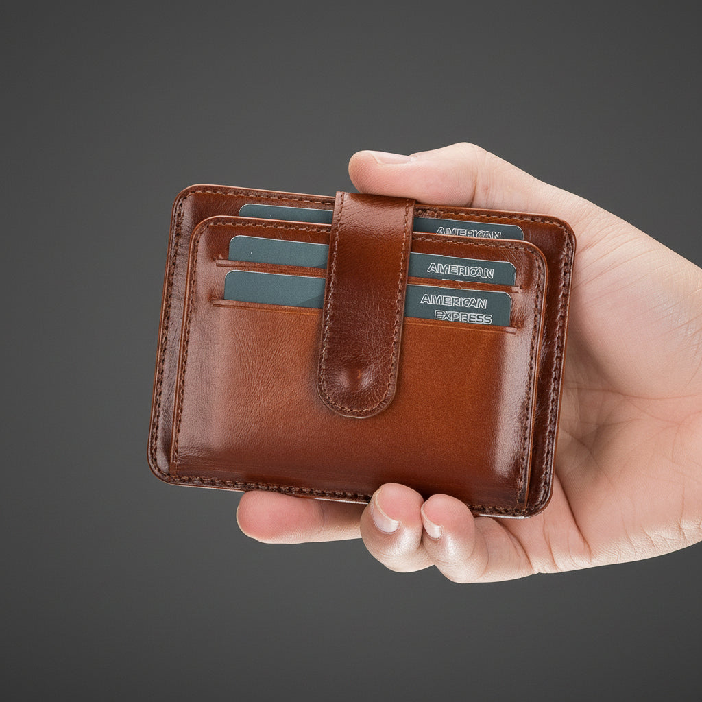 Cortez Handcrafted Leather Slim Wallet with Card Holder