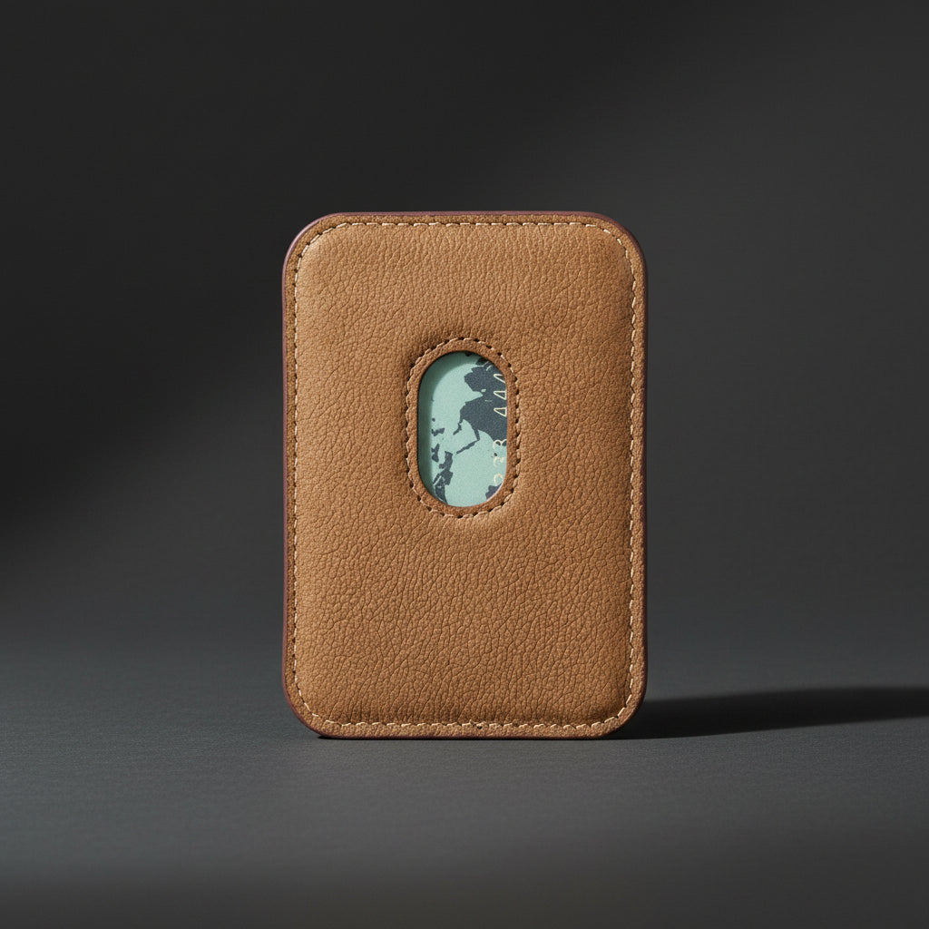Cortland Full-Grain Leather Card Holder Wallet with Magnet