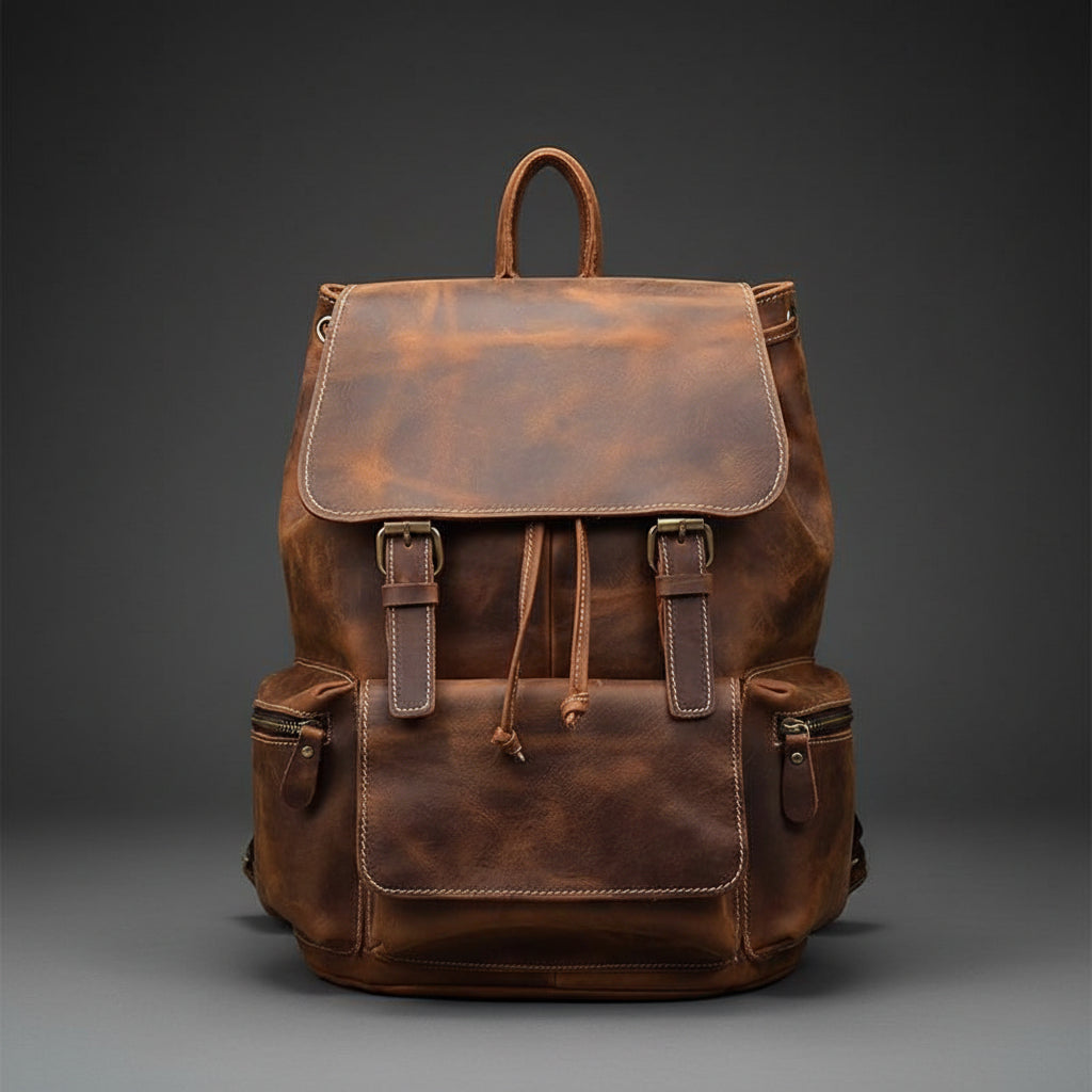 The Hagen Backpack | Vintage Leather Backpack