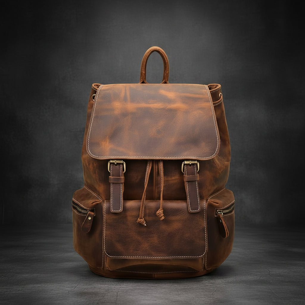 The Hagen Backpack | Vintage Leather Backpack