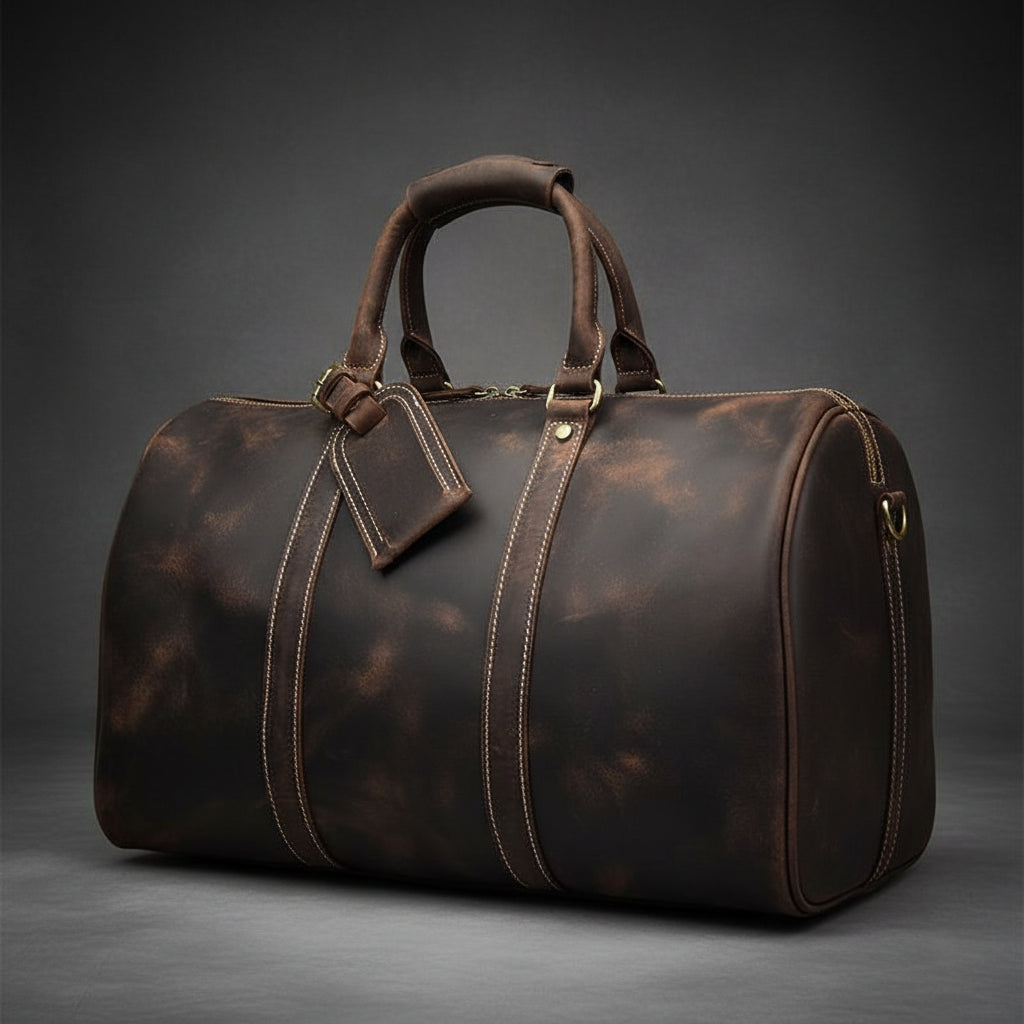 The Brandt Weekender | Small Leather Duffle Bag