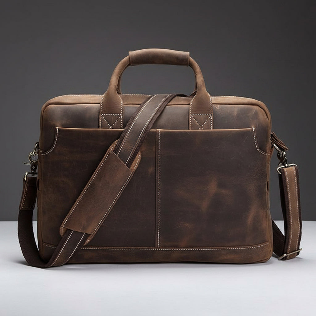 The Welch Briefcase | Vintage Leather Messenger Bag