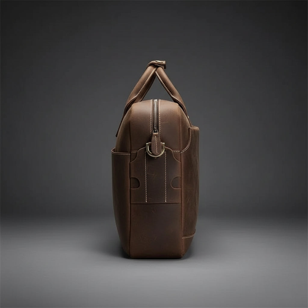 The Welch Briefcase | Vintage Leather Messenger Bag