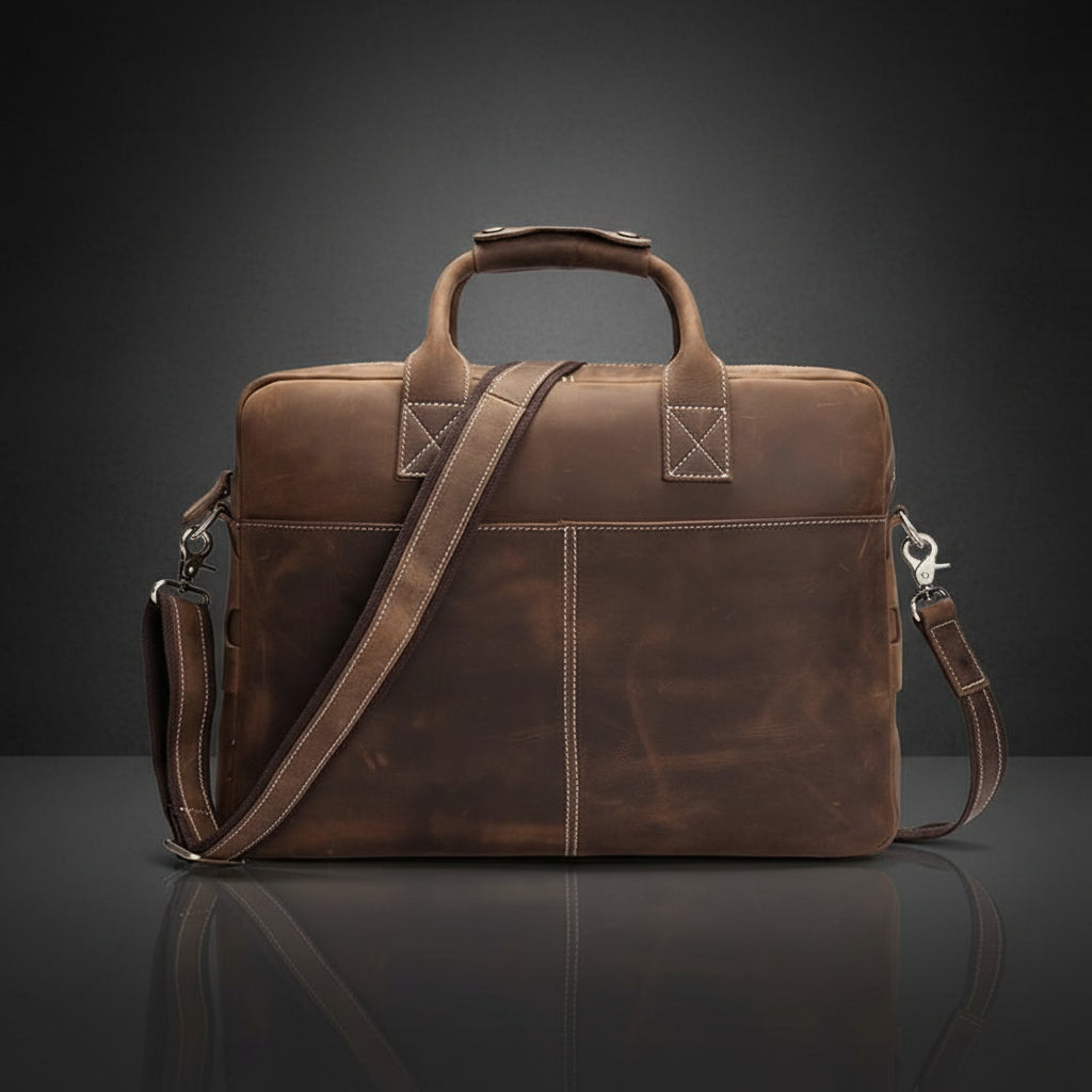 The Welch Briefcase | Vintage Leather Messenger Bag